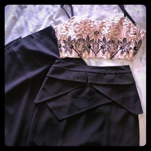 BCBG 2 piece formal dress